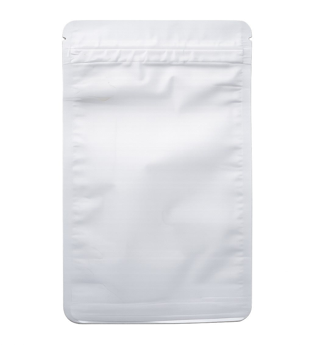 White Standing Pouch with zipper 8x5 inch