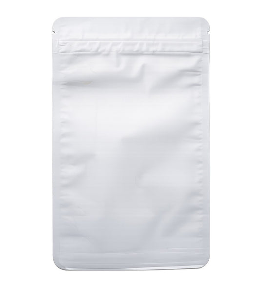 White Standing Pouch with zipper 8x5 inch